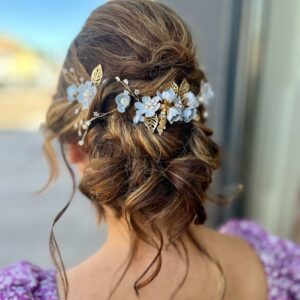 Chignon bohème mariage